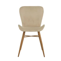 Esszimmerstuhl TONI 2er Set Samt beige
