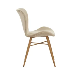 Esszimmerstuhl TONI 2er Set Samt beige