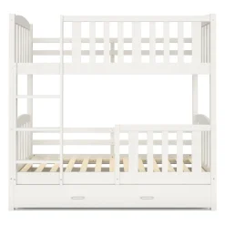 Etagenbett JOHNNY mit Stauraum 80 x 160 cm weiss