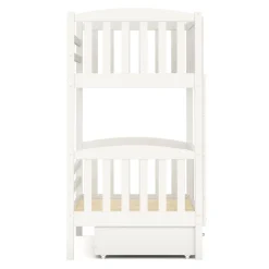 Etagenbett JOHNNY mit Stauraum 80 x 160 cm weiss