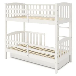 Etagenbett JOHNNY mit Stauraum 80 x 160 cm weiss