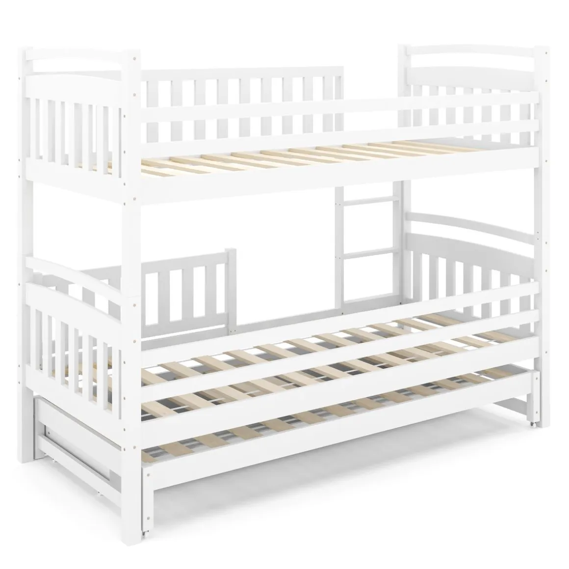 Etagenbett JULIETTE mit Ausziehfunktion 90 x 200 cm weiss