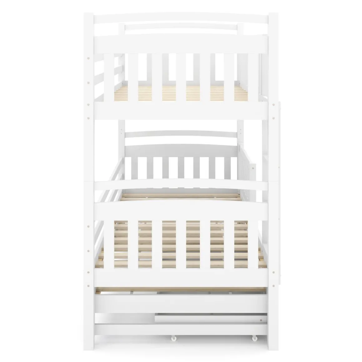 Etagenbett JULIETTE mit Ausziehfunktion 90 x 200 cm weiss