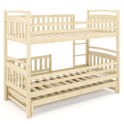 Etagenbett JULIETTE mit Ausziehfunktion 90 x 200 cm natur