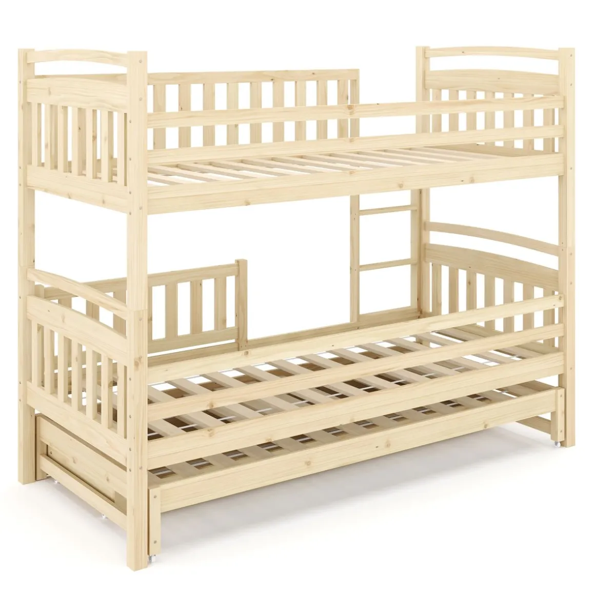 Etagenbett JULIETTE mit Ausziehfunktion 90 x 200 cm natur