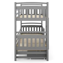 Etagenbett JULIETTE mit Ausziehfunktion 90 x 200 cm anthrazit
