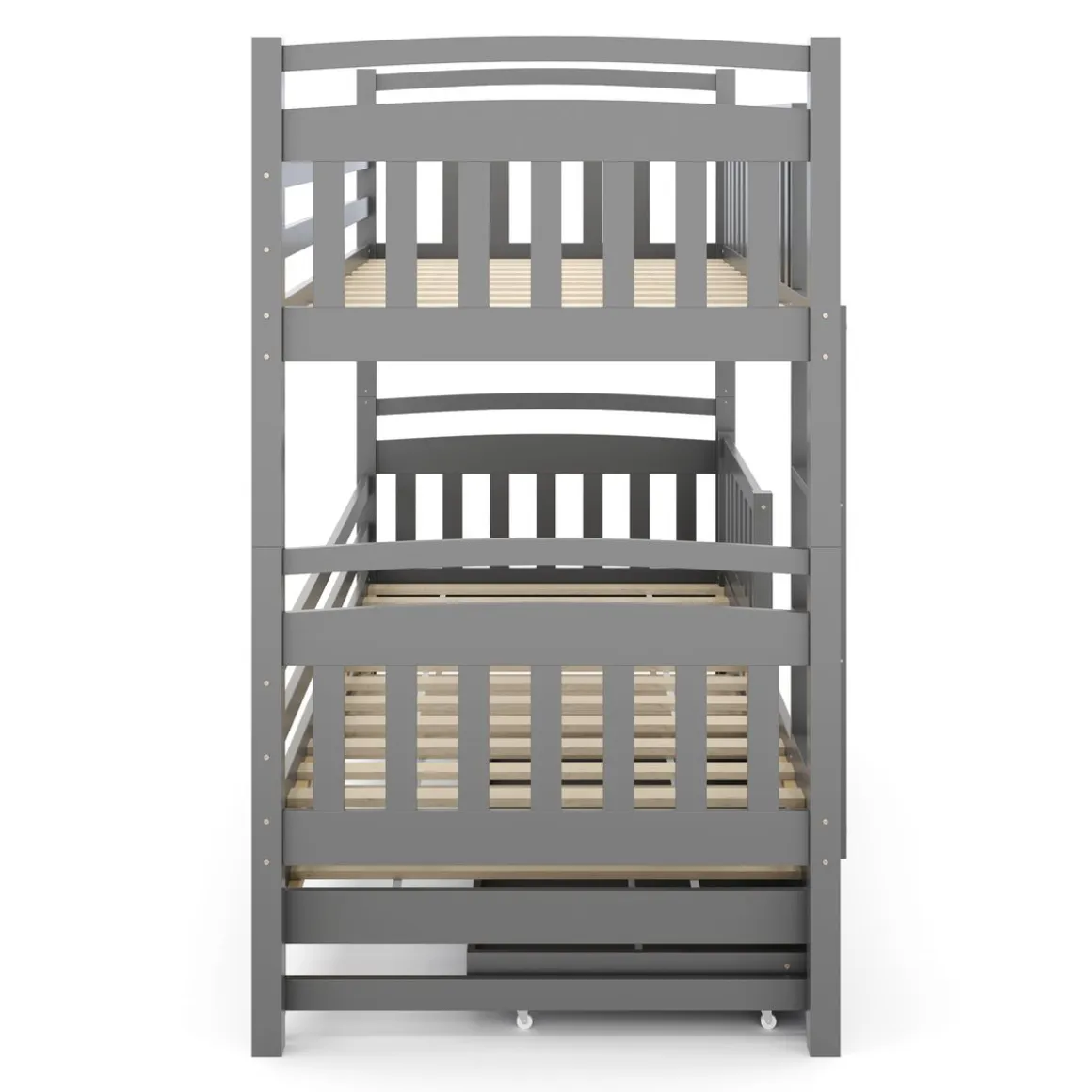Etagenbett JULIETTE mit Ausziehfunktion 90 x 200 cm anthrazit