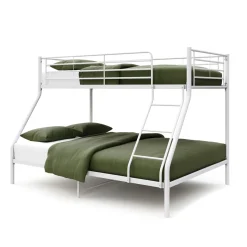 Etagenbett LUANA mit 3 Liegeflächen weiss