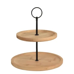 Etagere Bambus 2-stöckig