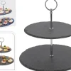 Etagere Schiefer 2-stöckig