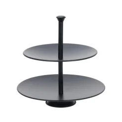 Etagere 2-stöckig 26 cm schwarz