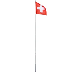 Fahnenmast 6.2 m mit Schweizer Fahne