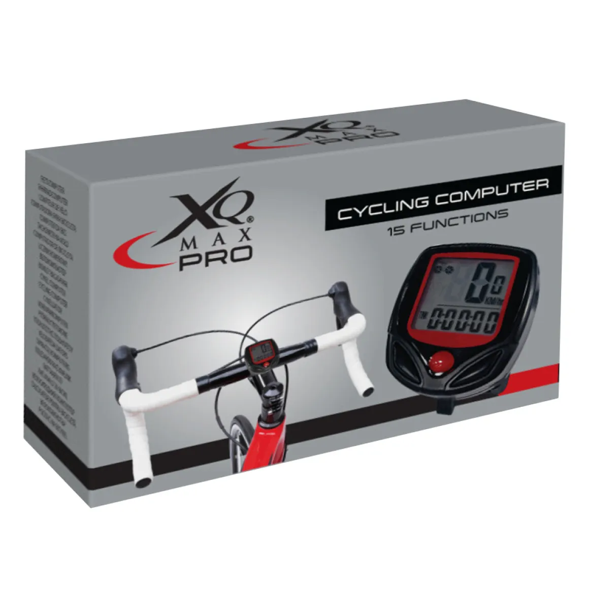 Fahrradcomputer 45 x 45 mm schwarz