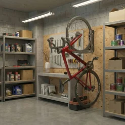 Fahrrad Wandhalterung schwenkbar 30 kg schwarz/rot
