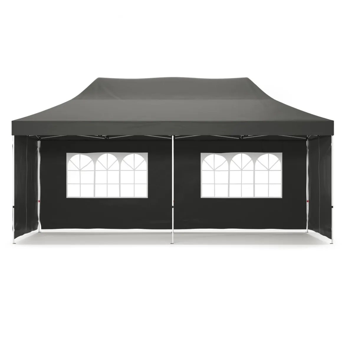 Faltpavillon DINA 6 x 3 m anthrazit inkl. 4 Seitenwände