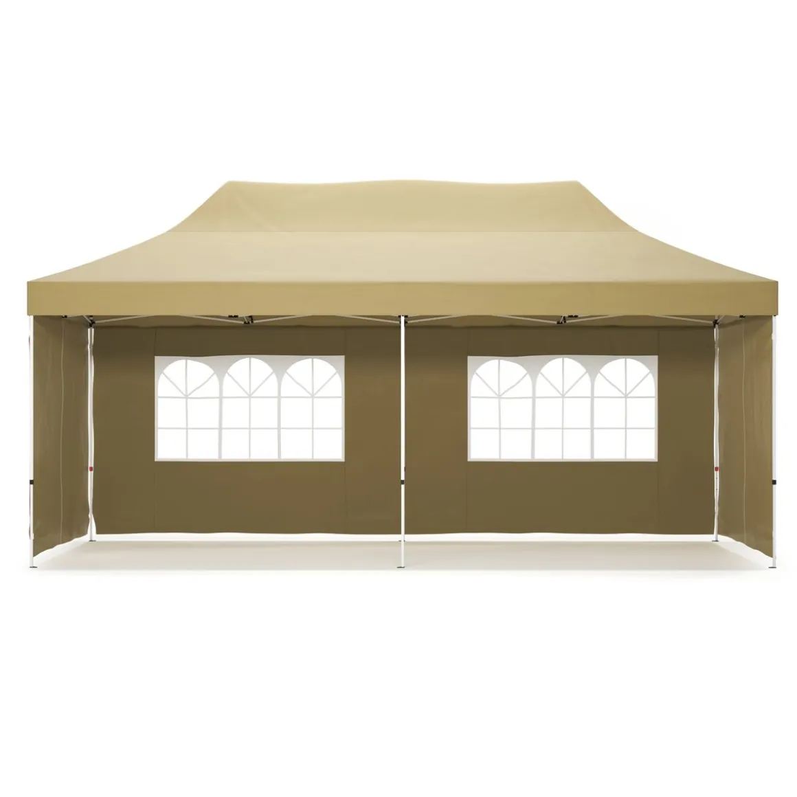 Faltpavillon DINA 6 x 3 m beige inkl. 4 Seitenwände