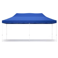 Faltpavillon DINA 6 x 3 m blau inkl. 4 Seitenwände
