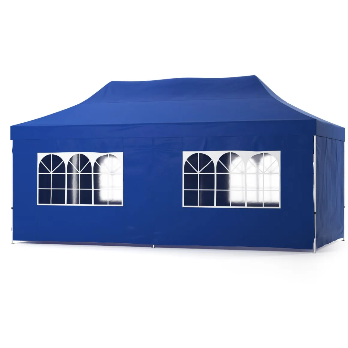 Faltpavillon DINA 6 x 3 m blau inkl. 4 Seitenwände