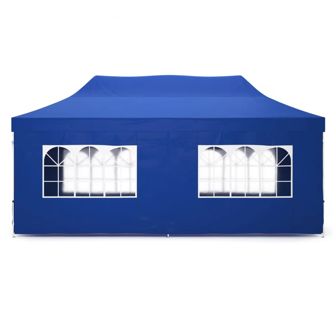 Faltpavillon DINA 6 x 3 m blau inkl. 4 Seitenwände