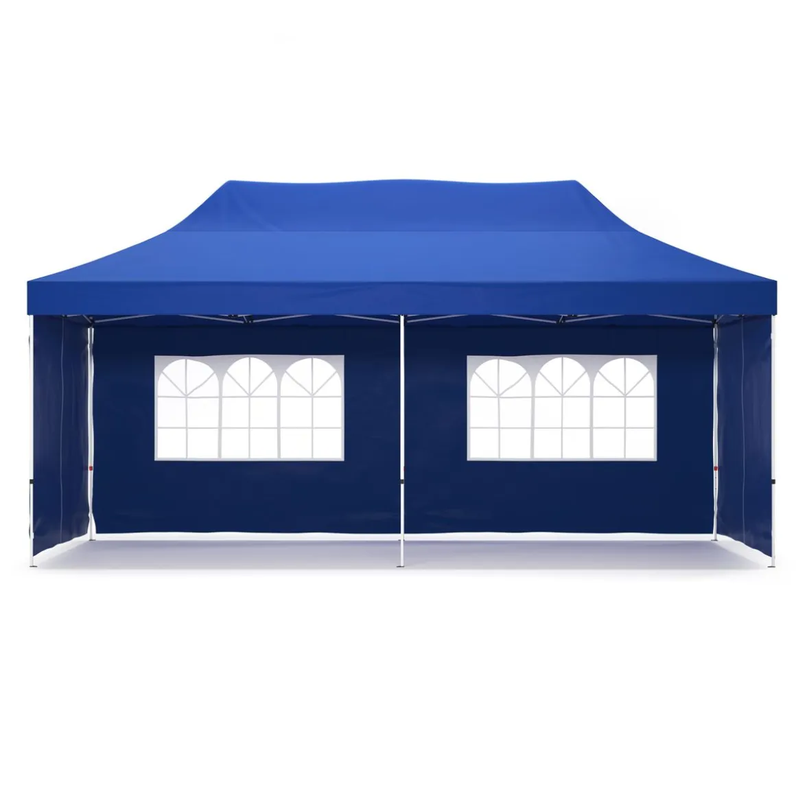 Faltpavillon DINA 6 x 3 m blau inkl. 4 Seitenwände