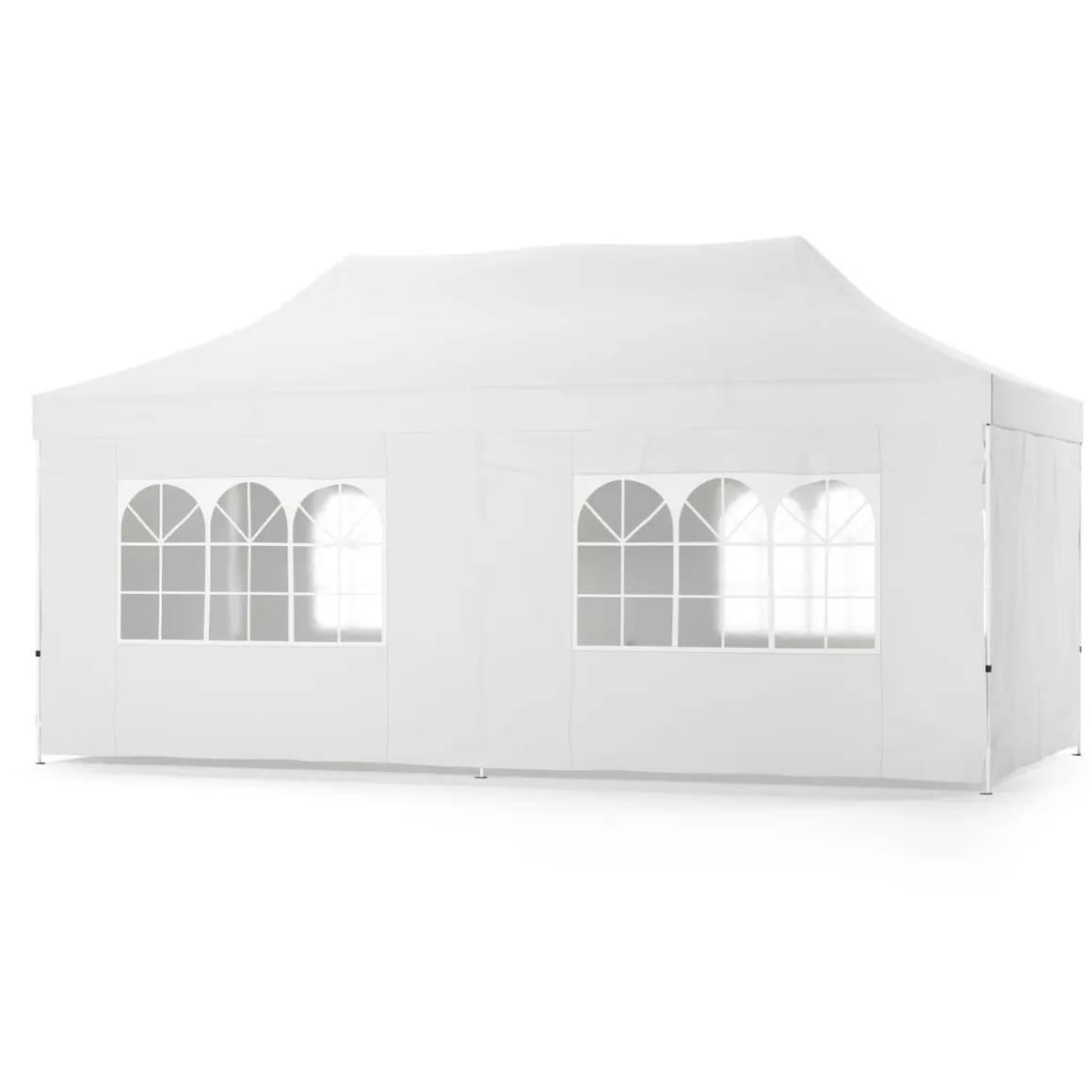 Faltpavillon DINA 6 x 3 m weiss inkl. 4 Seitenwände