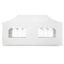Faltpavillon DINA 6 x 3 m weiss inkl. 4 Seitenwände