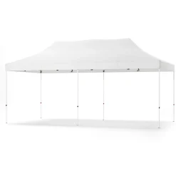 Faltpavillon DINA 6 x 3 m weiss inkl. 4 Seitenwände