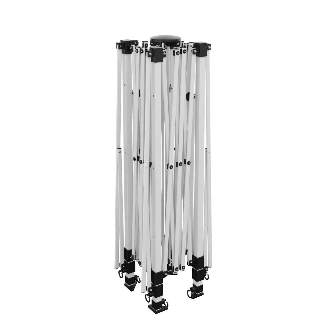 Faltpavillon LISON mit Seitenflügel 3 x 3 m weiss
