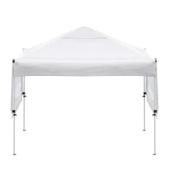 Faltpavillon LISON mit Seitenflügel 3 x 3 m weiss