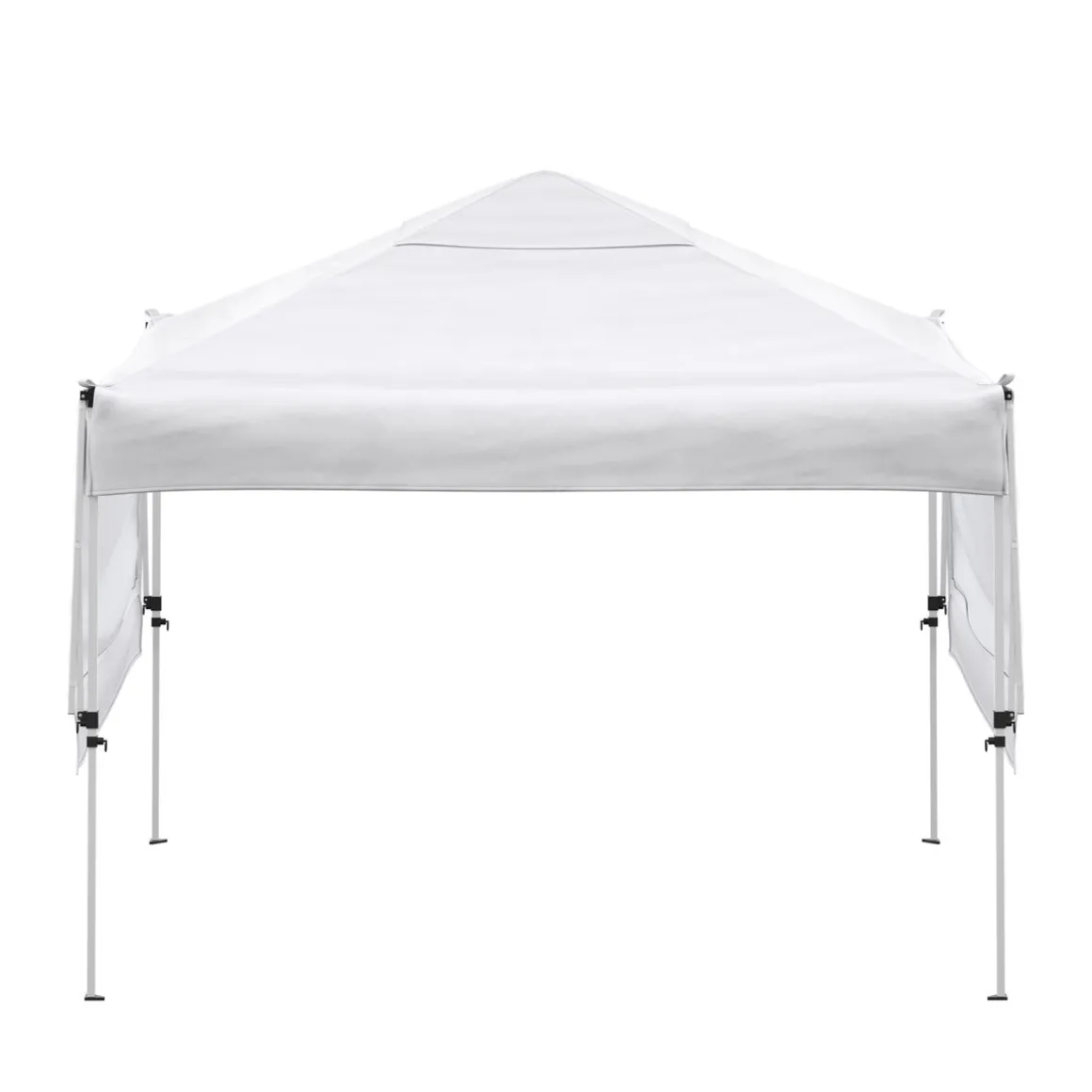 Faltpavillon LISON mit Seitenflügel 3 x 3 m weiss