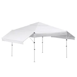 Faltpavillon LISON mit Seitenflügel 3 x 3 m weiss