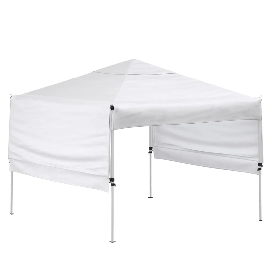 Faltpavillon LISON mit Seitenflügel 3 x 3 m weiss