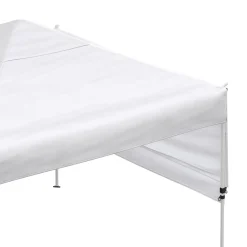 Faltpavillon LISON mit Seitenflügel 3 x 3 m weiss