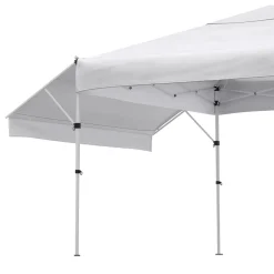 Faltpavillon LISON mit Seitenflügel 3 x 3 m weiss