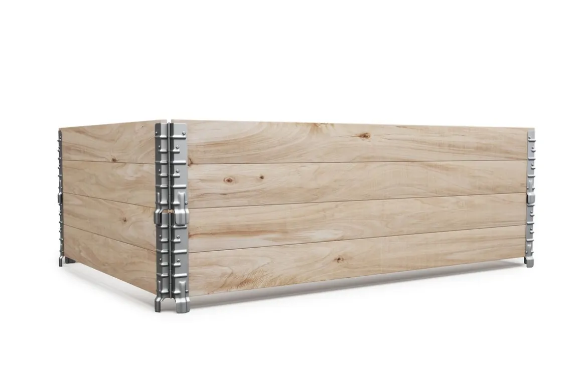 Faltrahmen für Hochbeet Holz 120 x 80 x 20 cm 2er Set