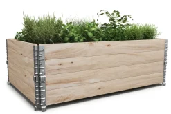Faltrahmen für Hochbeet Holz 120 x 80 x 20 cm 2er Set
