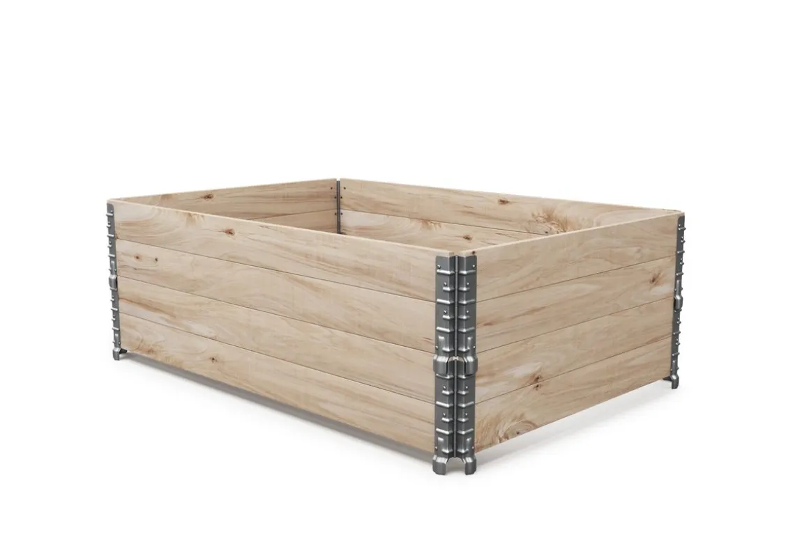 Faltrahmen für Hochbeet Holz 120 x 80 x 20 cm 2er Set