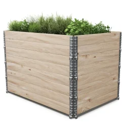 Faltrahmen für Hochbeet Holz 120 x 80 x 20 cm 4er Set