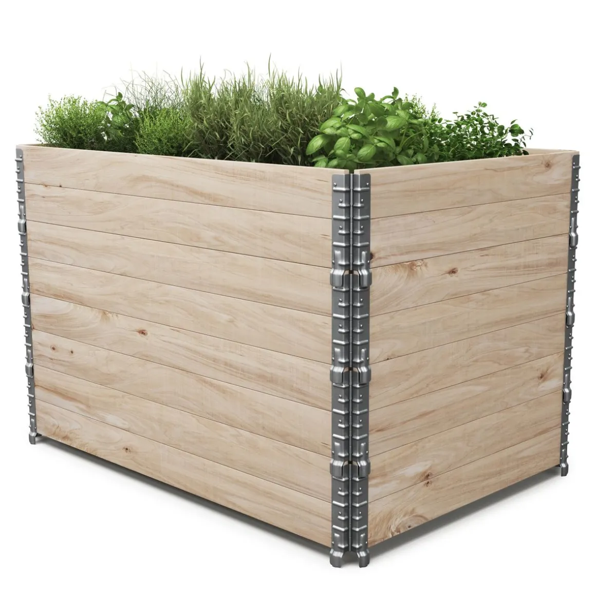 Faltrahmen für Hochbeet Holz 120 x 80 x 20 cm 4er Set