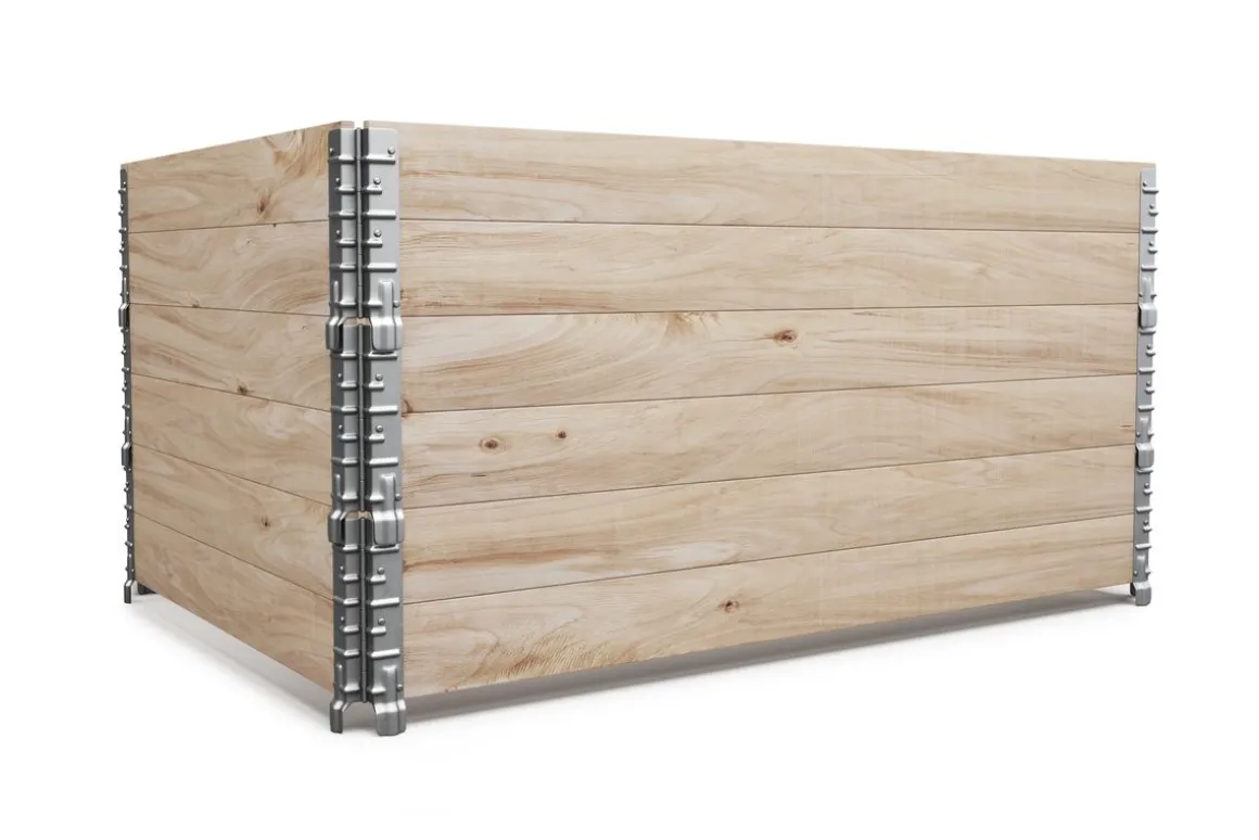 Faltrahmen für Hochbeet Holz 120 x 80 x 20 cm 3er Set