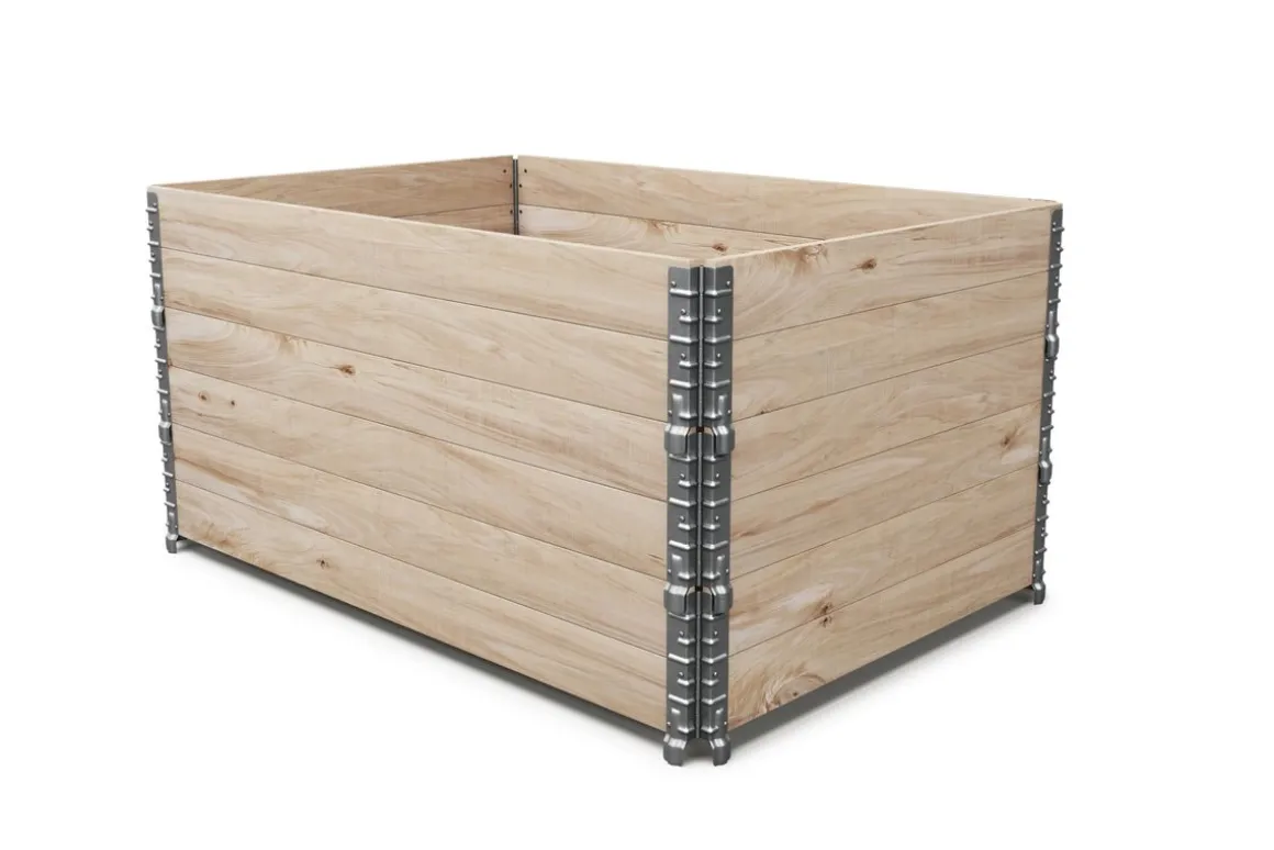 Faltrahmen für Hochbeet Holz 120 x 80 x 20 cm 3er Set