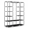 Faltschrank 150 x 45 x 180 cm schwarz
