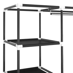Faltschrank 150 x 45 x 180 cm schwarz