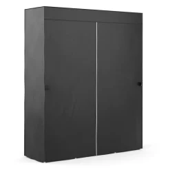 Faltschrank 150 x 45 x 180 cm schwarz