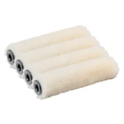 Farbroller Wolle 10 cm 4er Set weiss