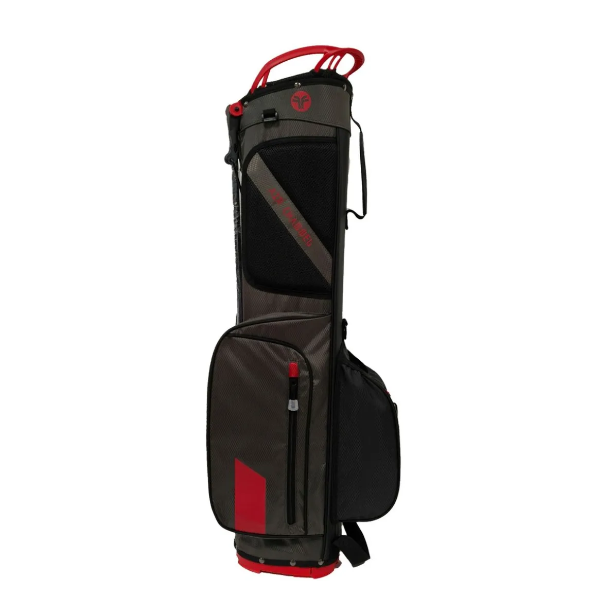 FastFold Golftasche Standbag ENDEAVOR 2.0 schwarz/rot