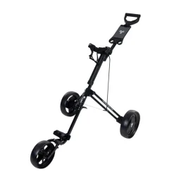 FastFold Golftrolley Junior Aluminium 3-Rad schwarz