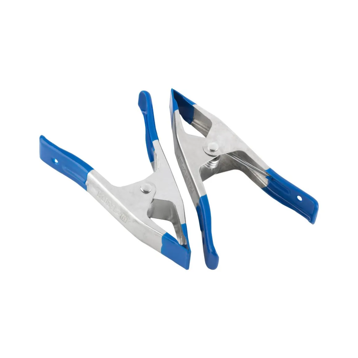 Federzwinge 15 cm 2er Set silber/blau