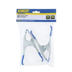 Federzwinge 15 cm 2er Set silber/blau