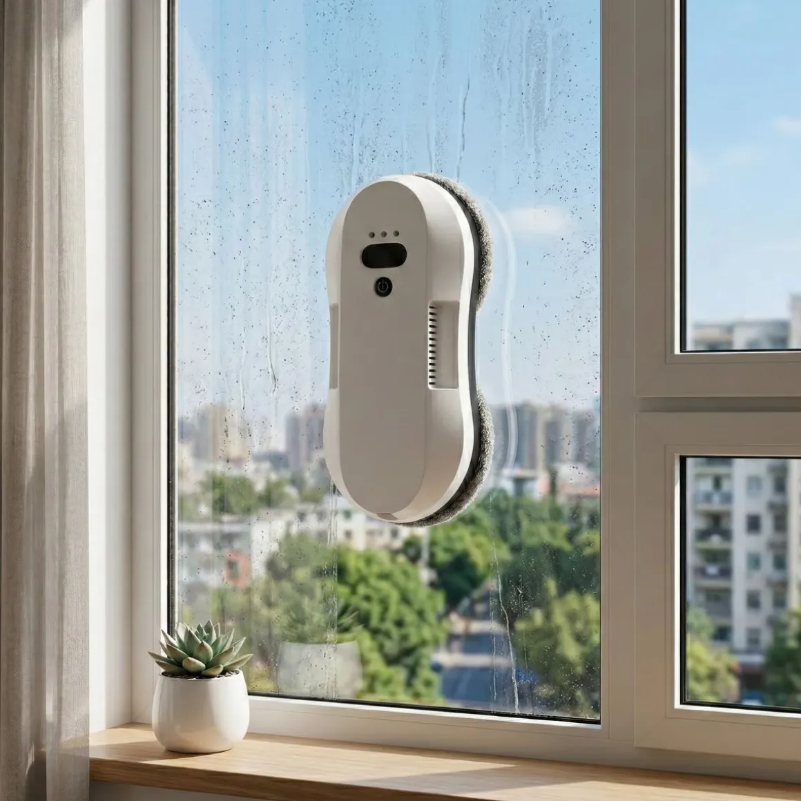 Fensterputzroboter mit Akku